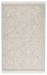 Safavieh Ikat 4'-0" x 6'-0" Rug in Ivory / Grey
