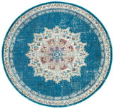 Safavieh Aria 6'-5" x 6'-5" Rug in Navy / Ivory