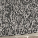 Safavieh Courtyard 5'-3" x 5'-3" Rug in Black / Black