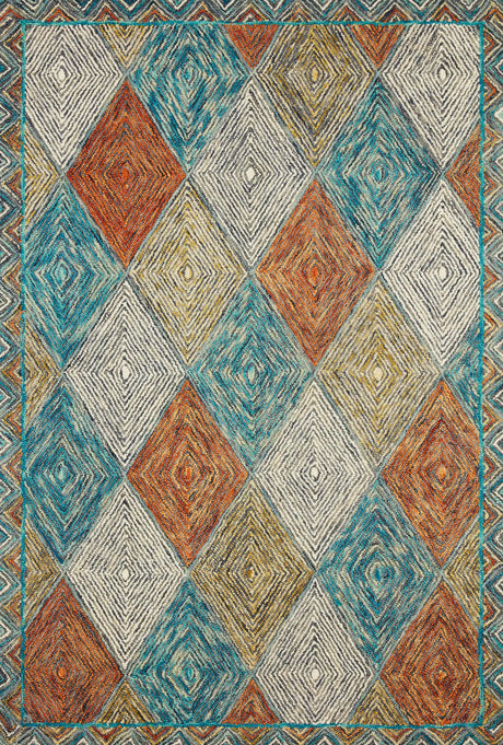 Loloi Spectrum Spe-02 Sunset/Ocean Rugs - main flat