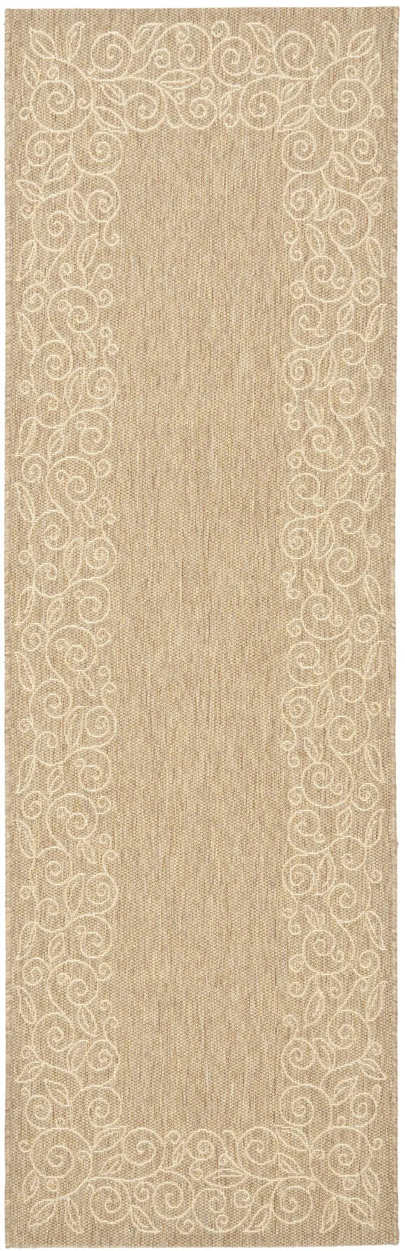 Safavieh Courtyard 2'-7" x 8'-2" Rug in Dark Beig / Beige