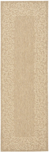 Safavieh Courtyard 2'-7" x 8'-2" Rug in Dark Beig / Beige