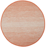 Safavieh Montauk 6'-0" x 6'-0" Rug in Orange / Ivory