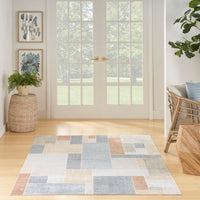 Nourison Astra Machine Washable Asw09 Multicolor Area Rug