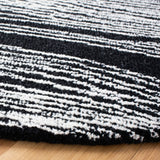 Safavieh Metro 6'-0" x 6'-0" Rug in Black / Ivory