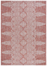 Safavieh Courtyard 8'-0" x 11'-0" Rug in Rust / Grey