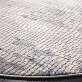 Safavieh Meadow 100 6'-7" x 6'-7" Rug in Grey / Navy