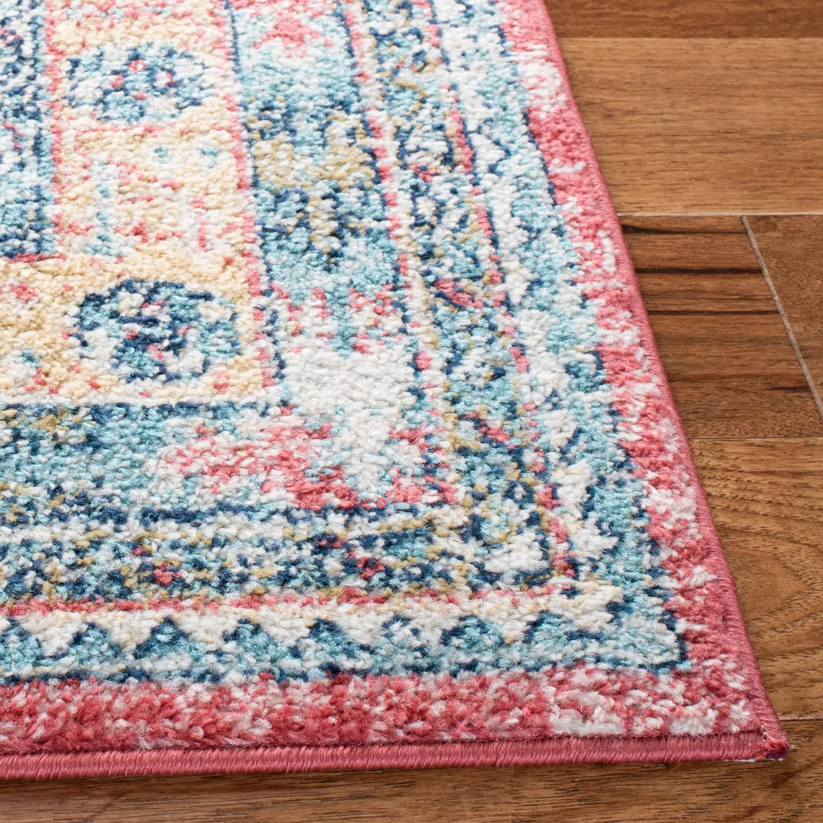 Safavieh Madison 4'-0" x 6'-0" Rug in Orange / Light Blue