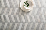 Loloi Dorado Db-01 Grey / Ivory Rugs - styled aerial 1