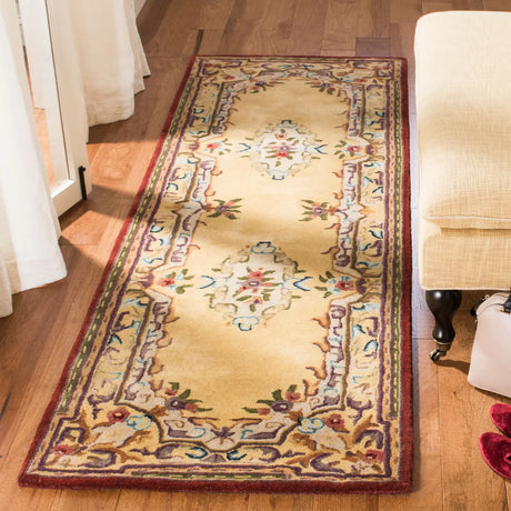 Safavieh Empire 2'-6" x 12'-0" Rug in Gold / Gold