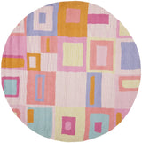 Safavieh Safavieh Kids 6'-0" x 6'-0" Rug in Pink / Multi