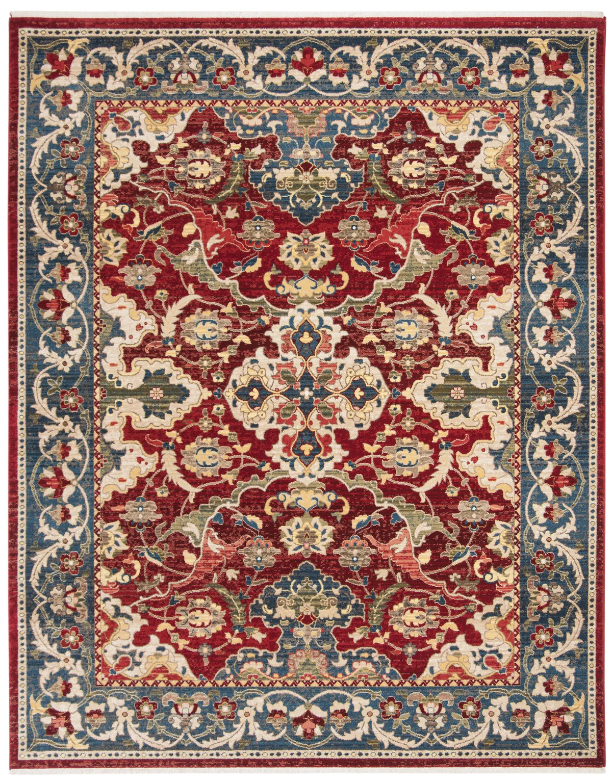 Safavieh Kashan 10'-0" x 14'-0" Rug in Red / Blue
