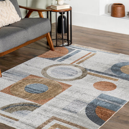 Nuloom Brodee Abstract Retro Grhn05A Beige Area Rug