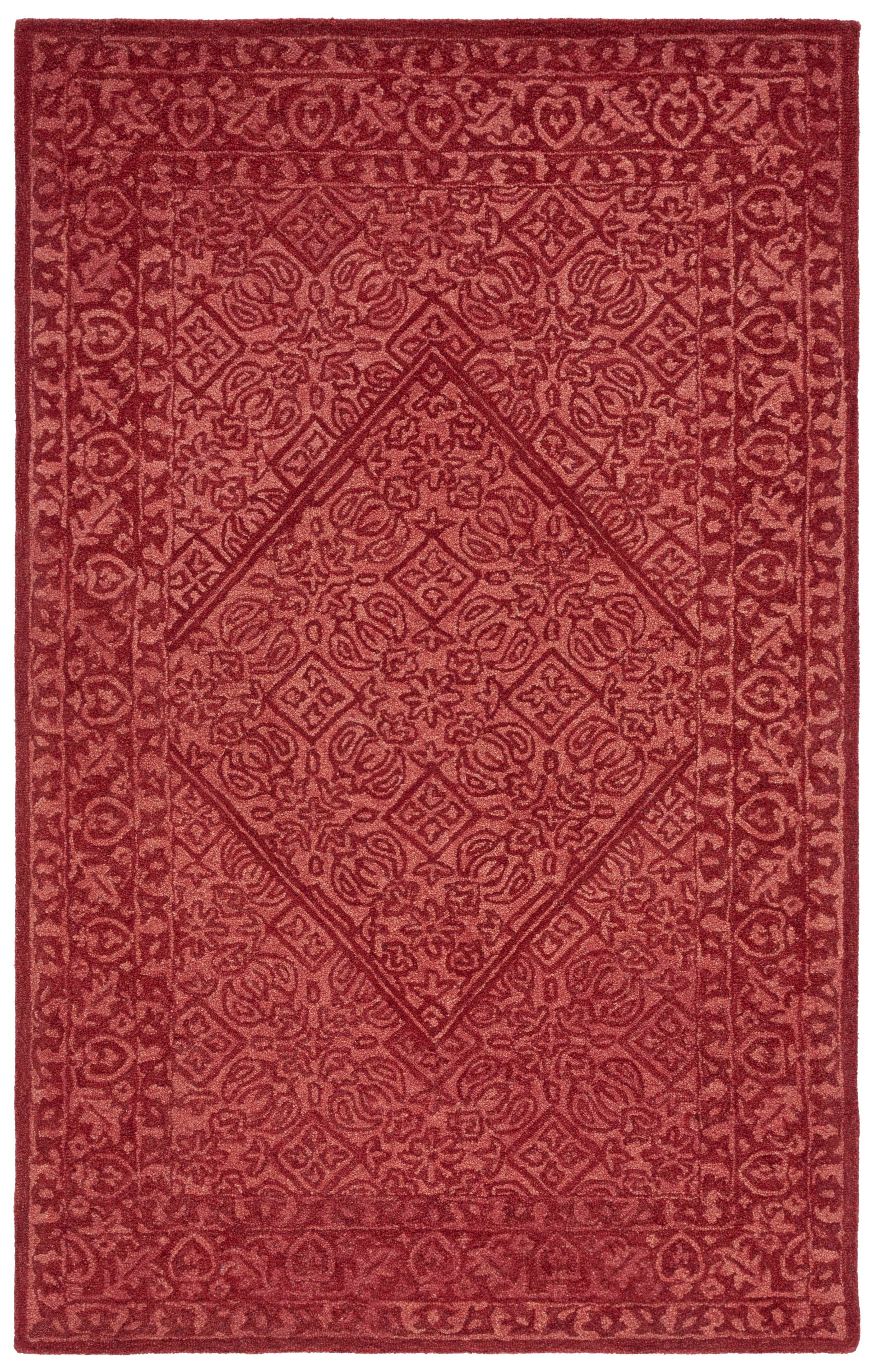 Safavieh Dip Dye Ddy151Q Red Area Rug