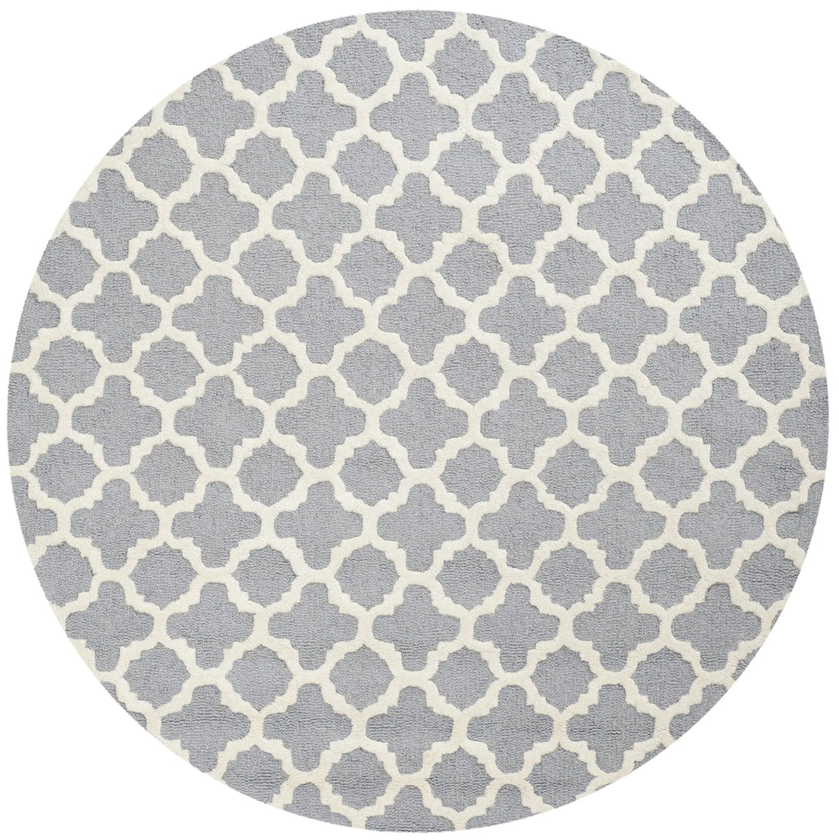 Safavieh Cambridge 6'-0" x 6'-0" Rug in Silver / Ivory