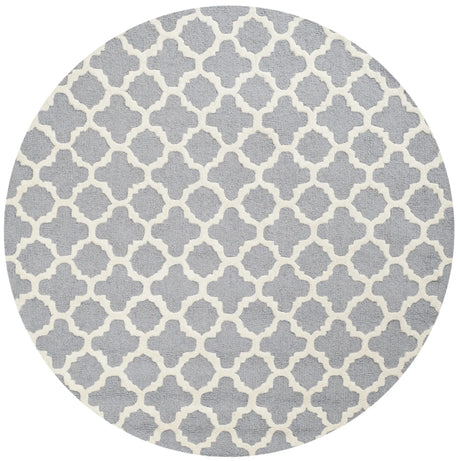 Safavieh Cambridge 6'-0" x 6'-0" Rug in Silver / Ivory