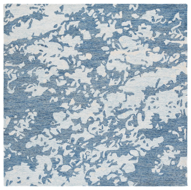 Safavieh Pine 6'-0" x 6'-0" Rug in Blue / Ivory