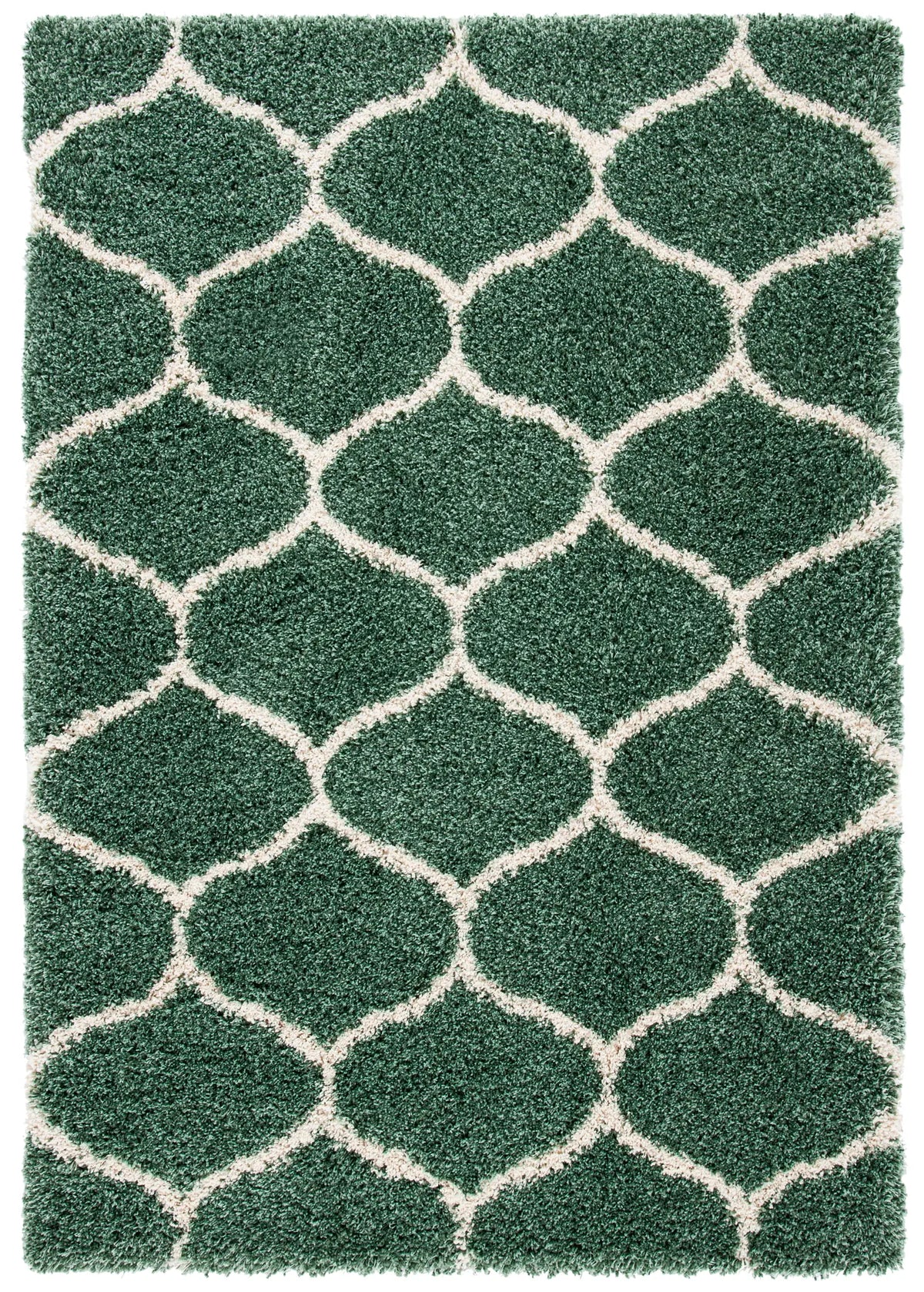 Safavieh Hudson Shag 4'-0" x 6'-0" Rug in Light Green / Ivory