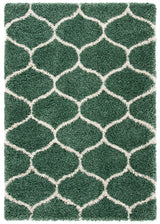 Safavieh Hudson Shag 4'-0" x 6'-0" Rug in Light Green / Ivory