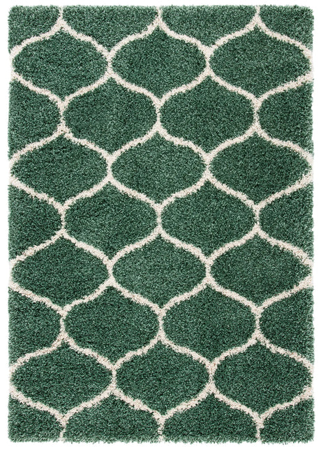 Safavieh Hudson Shag 4'-0" x 6'-0" Rug in Light Green / Ivory