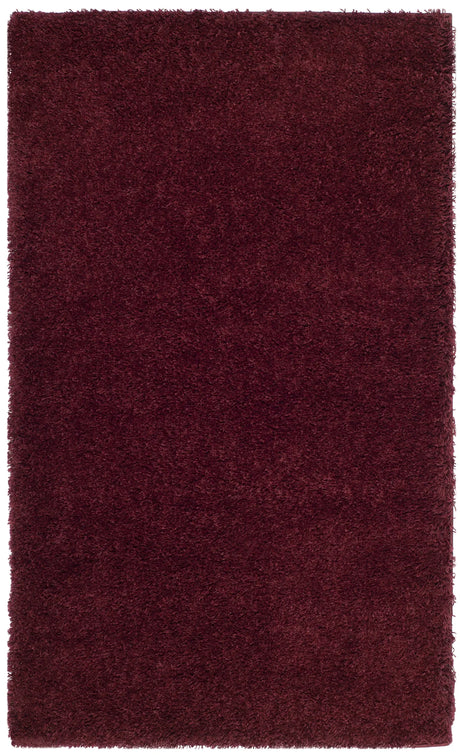 Safavieh Sgl-Laguna Shag 3'-0" x 5'-0" Rug in Maroon