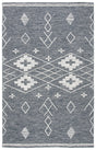 Safavieh Kilim 4'-0" x 6'-0" Rug in Charcoal / Ivory