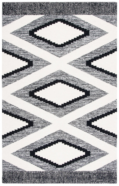 Safavieh Casablanca 4'-0" x 6'-0" Rug in Ivory / Black