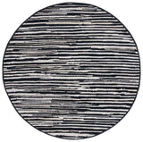 Safavieh Rag Rug 6'-0" x 6'-0" Rug in Black / Multi