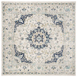 Safavieh Madison 6'-7" x 6'-7" Rug in Ivory / Blue