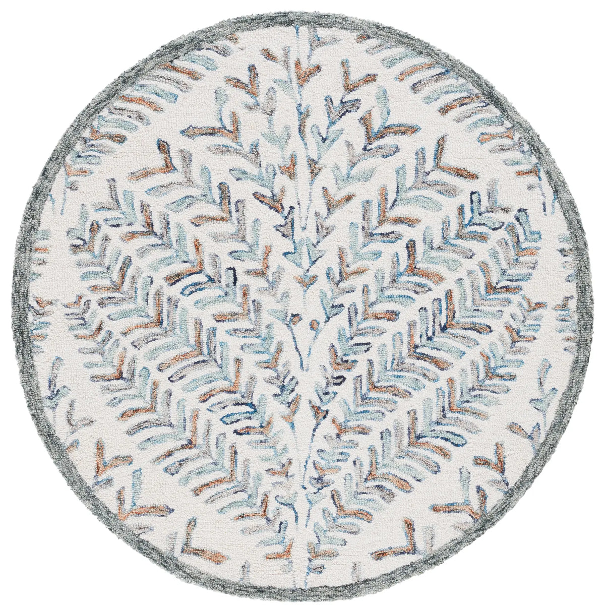 Safavieh Capri 3'-0" x 3'-0" Rug in Ivory / Blue