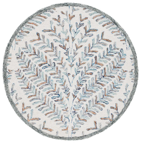 Safavieh Capri 3'-0" x 3'-0" Rug in Ivory / Blue