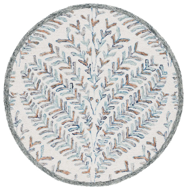 Safavieh Capri 3'-0" x 3'-0" Rug in Ivory / Blue