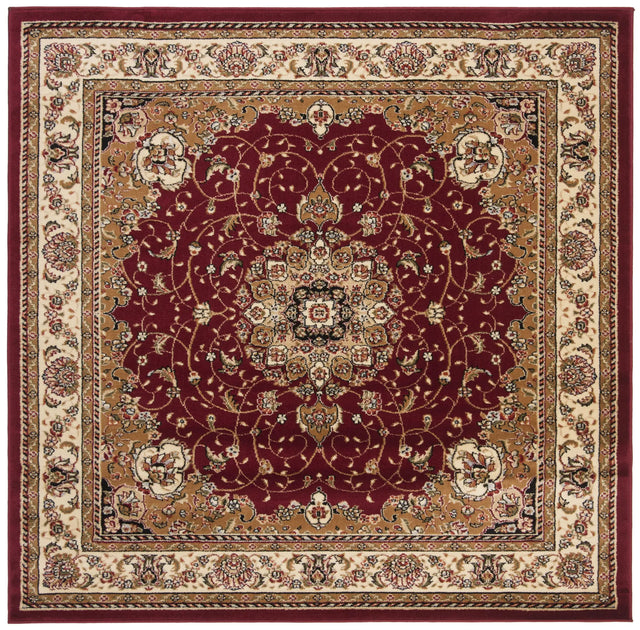Safavieh Lyndhurst 6'-0" x 6'-0" Rug in Red / Ivory