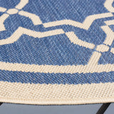Safavieh Courtyard 5'-3" x 5'-3" Rug in Blue / Beige