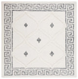 Safavieh Casablanca 6'-0" x 6'-0" Rug in Ivory / Black