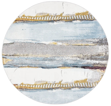 Safavieh Aria 6'-5" x 6'-5" Rug in Ivory / Light Blue