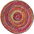 Safavieh Braided 3'-0" x 3'-0" Rug in Rust / Multi