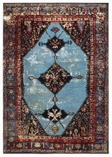 Safavieh Vintage Hamadan 4'-0" x 6'-0" Rug in Red / Light Blue