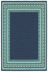 Oriental Weavers Sphinx Meridian 9650B Navy / Green Rugs - main flat