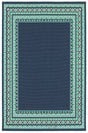 Oriental Weavers Sphinx Meridian 9650B Navy / Green Rugs - main flat