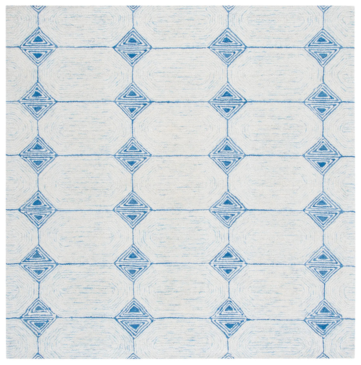 Safavieh Abstract 6'-0" x 6'-0" Rug in Ivory / Blue