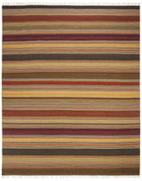 Safavieh Striped Kilim 10'-0" x 14'-0" Rug in Gold