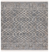 Safavieh Natural Fiber 6'-0" x 6'-0" Rug in Black / Ivory
