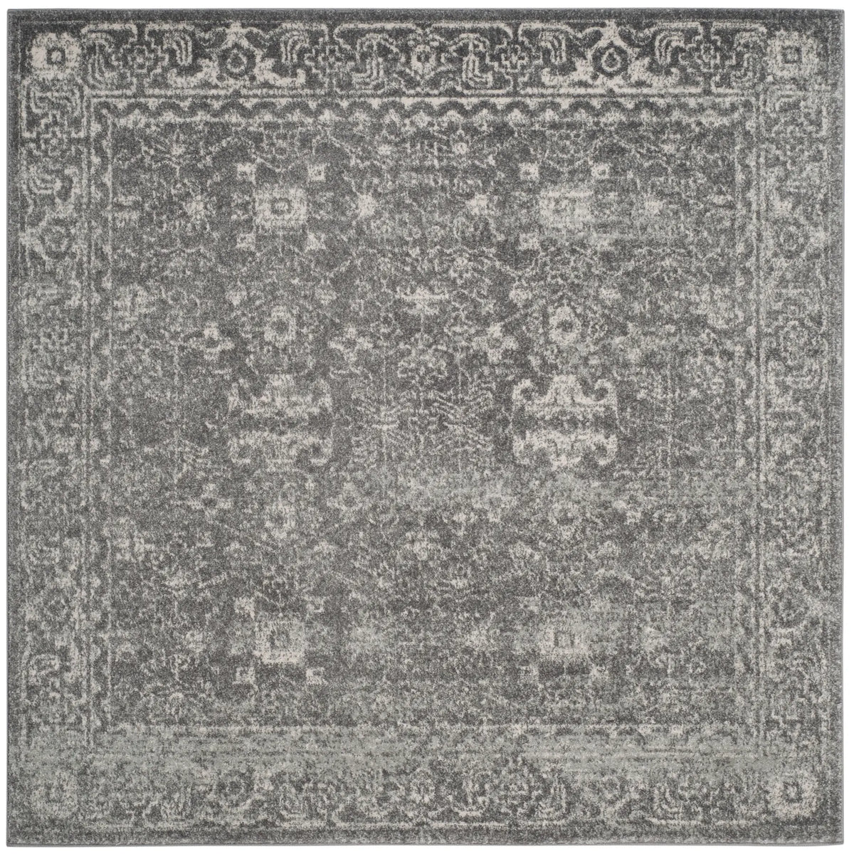 Safavieh Evoke 5'-3" x 5'-3" Rug in Grey / Ivory