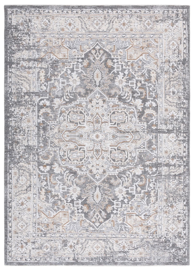 Safavieh Finley 4'-0" x 6'-0" Rug in Dark Grey / Beige