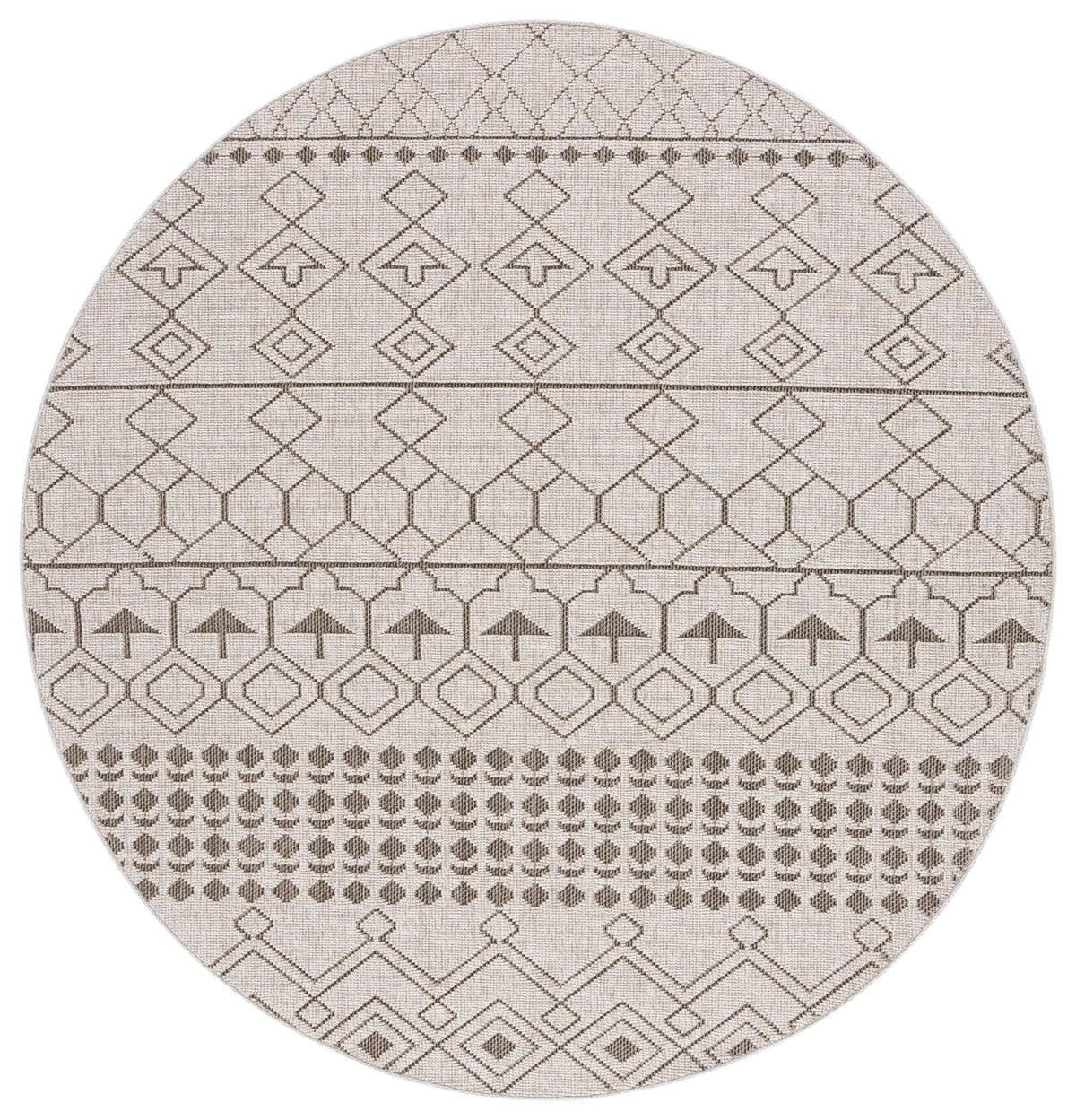 Safavieh Global 6'-7" x 6'-7" Rug in Beige / Dark Beig