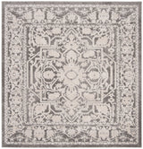 Safavieh Reflection 6'-7" x 6'-7" Rug in Dark Grey / Cream
