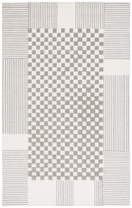 Safavieh Genre 4'-0" x 6'-0" Rug in Grey / Ivory