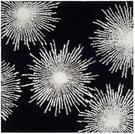 Safavieh Soho 6'-0" x 6'-0" Rug in Black / White
