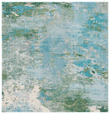 Safavieh Madison 6'-7" x 6'-7" Rug in Light Blue / Green